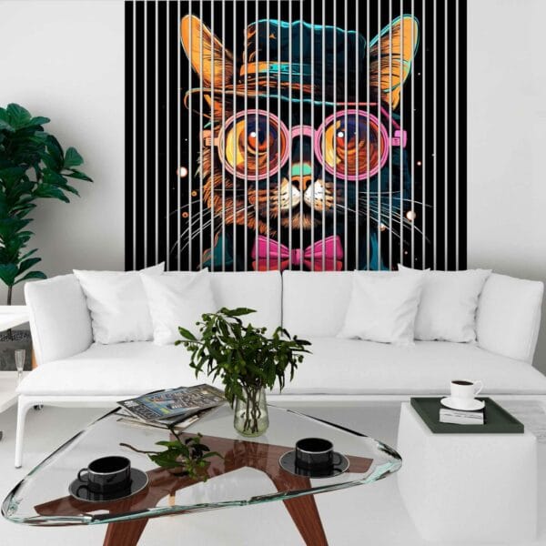 lamele złote portret kobiety