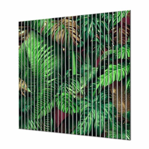 lamela scienna liscie paproci w tropikalnym stylu