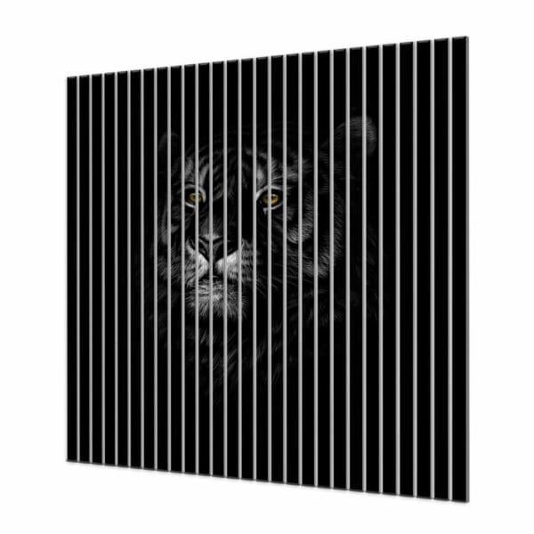 lamele na ścianę czarne tygrys