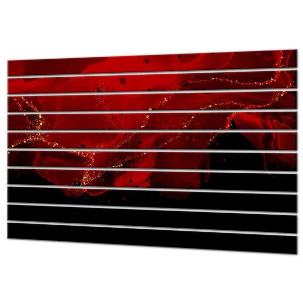lamele dekoracyjne abstrakcyjny czerwony plomien
