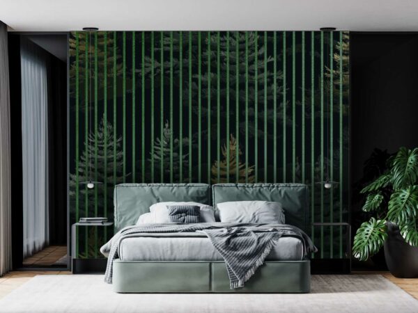 panel lamelowy lesny krajobraz