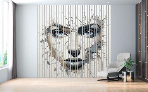 lamela scienna abstrakcyjna twarz w nowoczesnym stylu