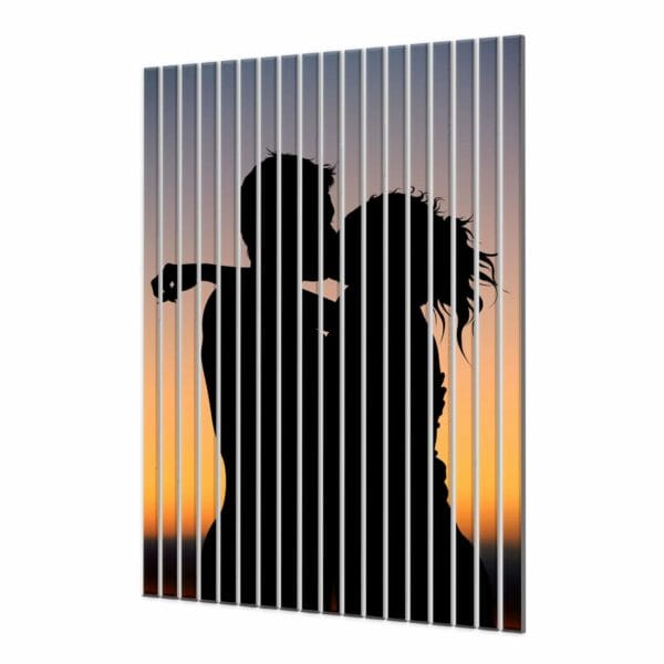 lamele dekoracyjne siluet pary