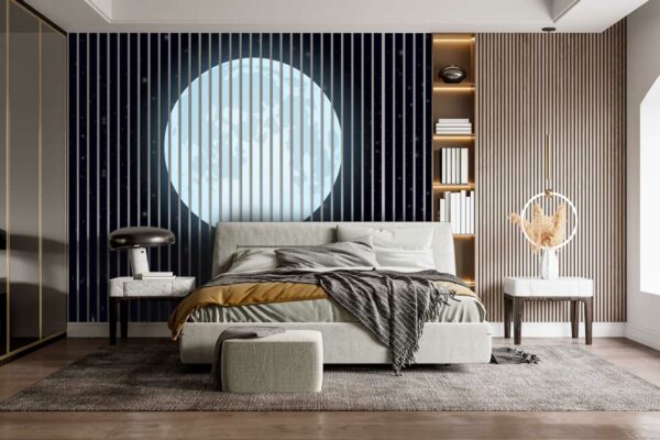 panel lamelowy ksiezyc w przestrzeni