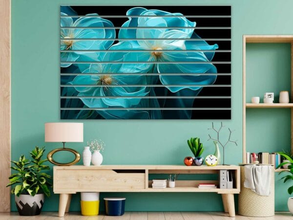 lamele niebieskie kwiaty