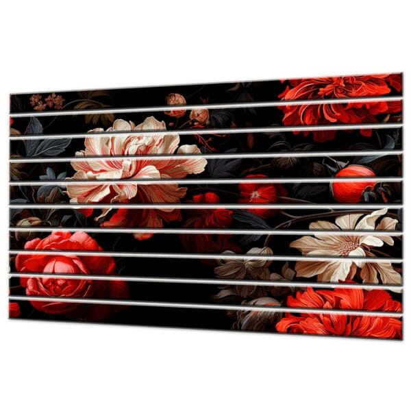 lamele dekoracyjne romantyczne kwiaty