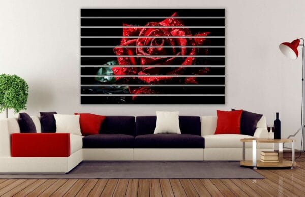 lamel dekoracyjny roza