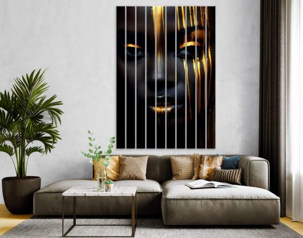 obrazy na lamelach twarz