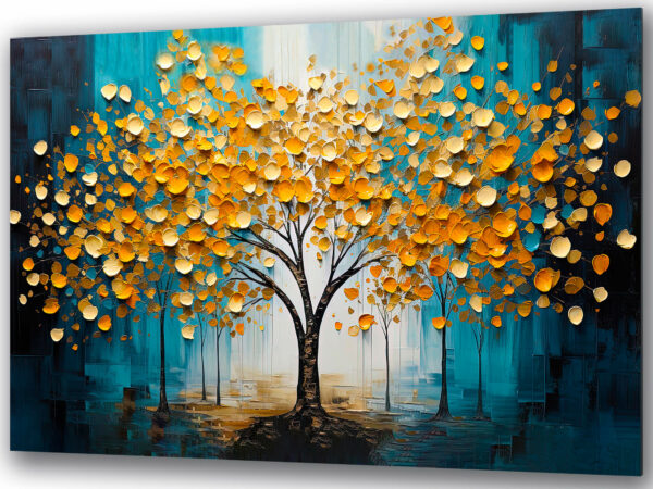 obraz na szkle drzewko szczescia i dostatku