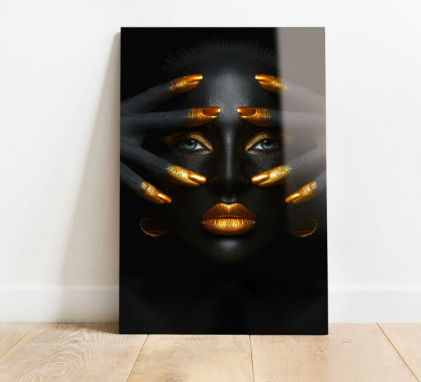 czarna afrykańska kobieta obrazy na szkle