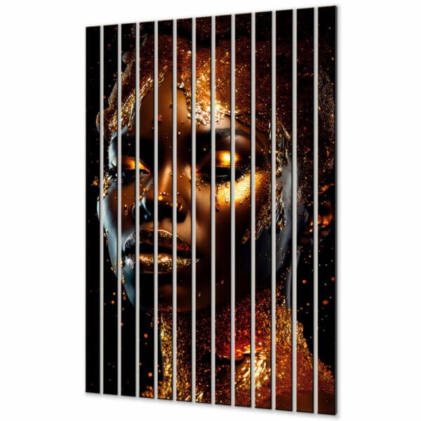 lamele dekoracyjne zlote piekno afryki