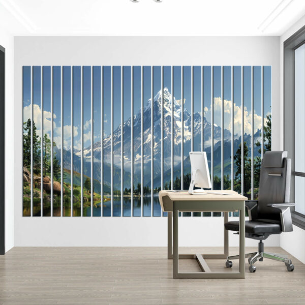 ściana tv z lameli scienna gorska