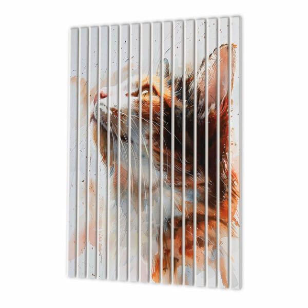 lamele dekoracyjne kolorowy kot calico