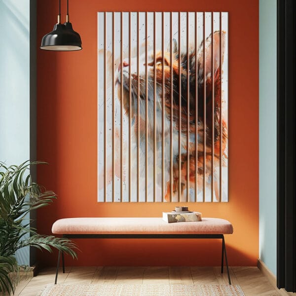 lamele dekoracyjne z nadrukiem kot calico