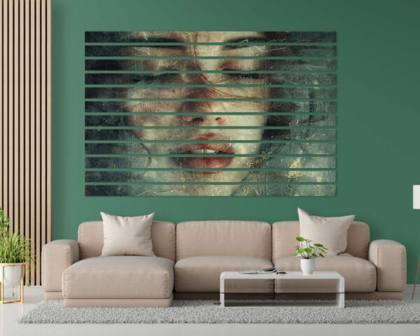 lamele dekoracyjne z nadrukiem kobieta