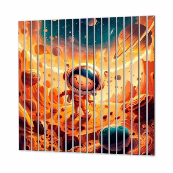 kolorowe lamele dekoracyjne kosmiczna przygoda