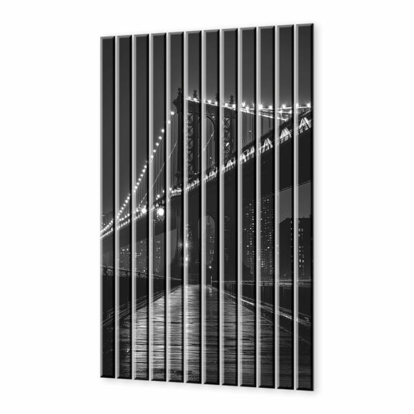 lamele dekoracyjne most w czerni i bieli