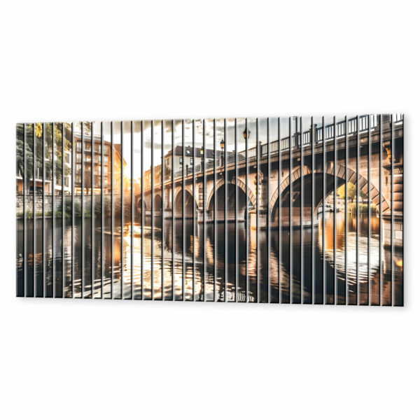 lamele dekoracyjne most w blasku zachodu