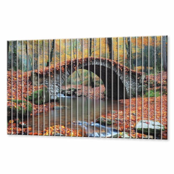 lamele dekoracyjne most wsrod jesiennych drzew