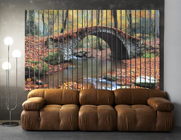 lamele z nadrukiem most jesienny