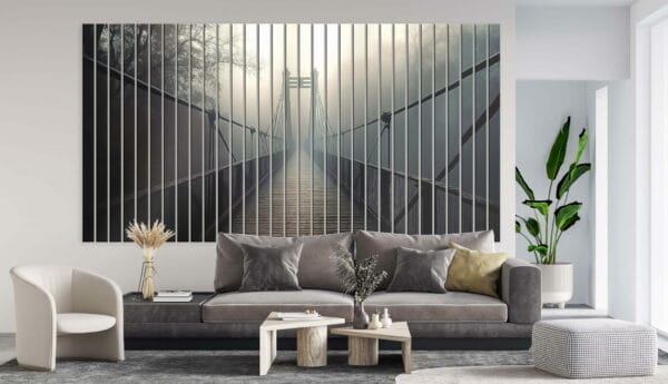 lamele dekoracyjne szklane zagadkowy most