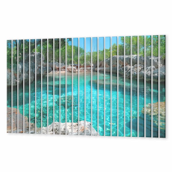 lamele dekoracyjne szklane jezioro