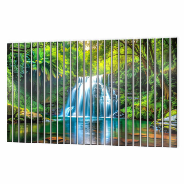 lamele dekoracyjne szklane wodospad