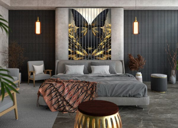 lamele szklane motyl