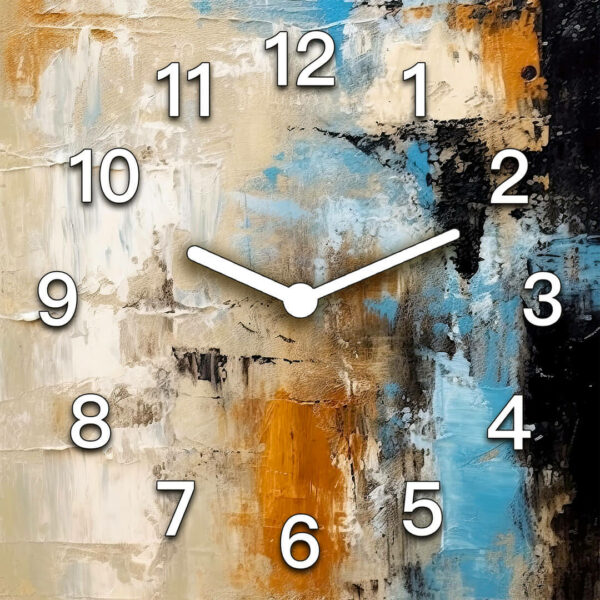 zegary scienne do salonu abstrakcja