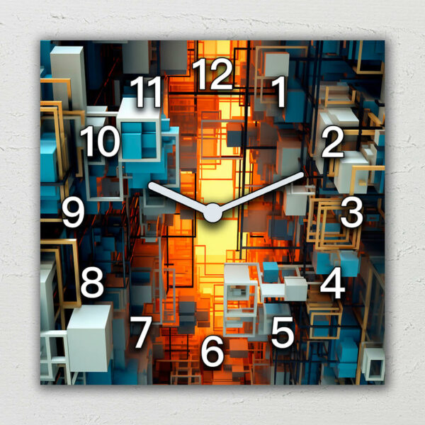 zegar scienny abstrakcyjne