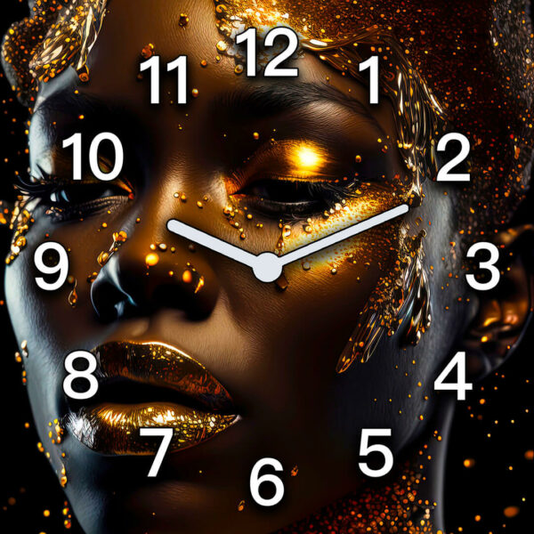 zegar scienny obrazy afrykanskie