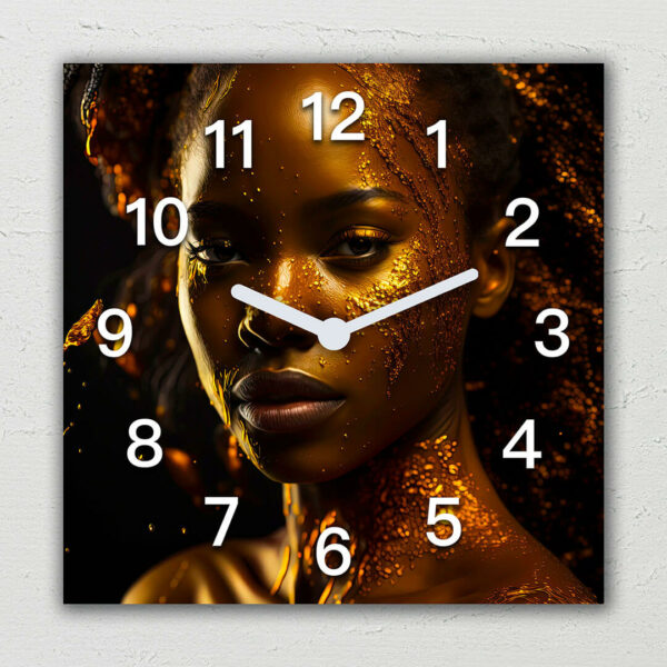 obrazy afrykanskie zegar na sciane