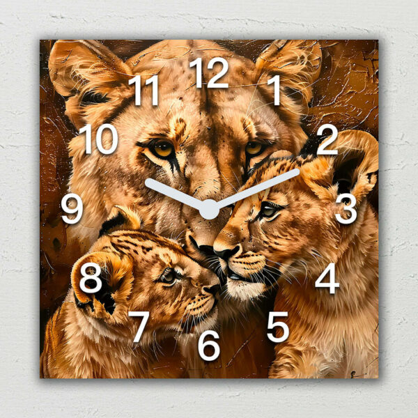 nowoczesny zegar motywy afrykanskie