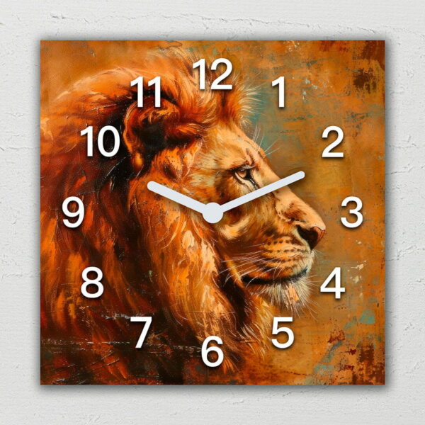 zegar lew w naturze
