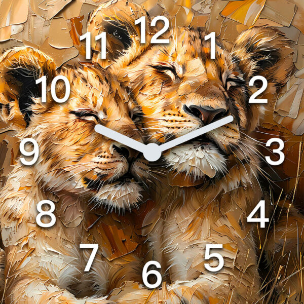 nowoczesny zegar motywy afrykanskie