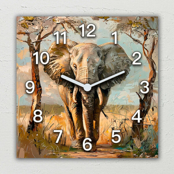 nowoczesny zegar slon