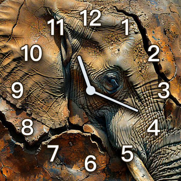 zegar scienny afryka pustynia slon