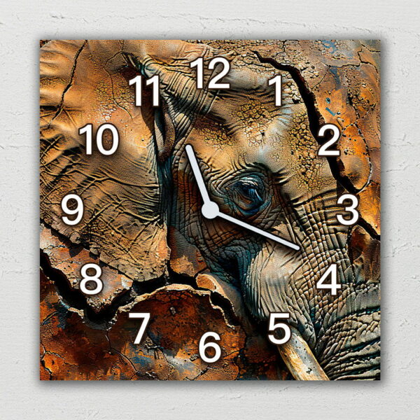 nowoczesny zegar slon w pustyni