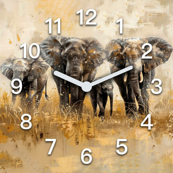 zegar scienny afryka podroz slonie