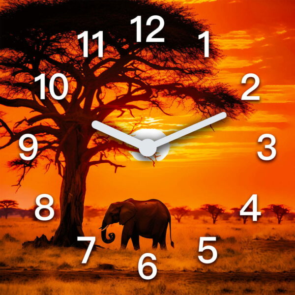 zegar kuchenny afryka zachod slonca