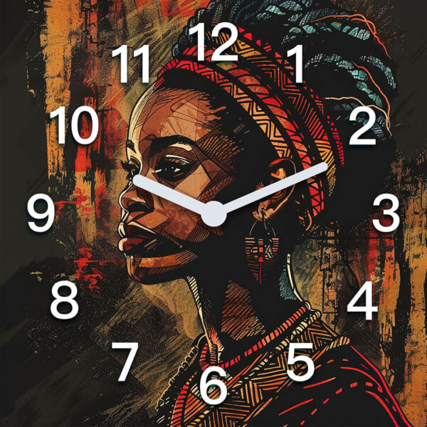 zegar kuchenny afryka kobieta