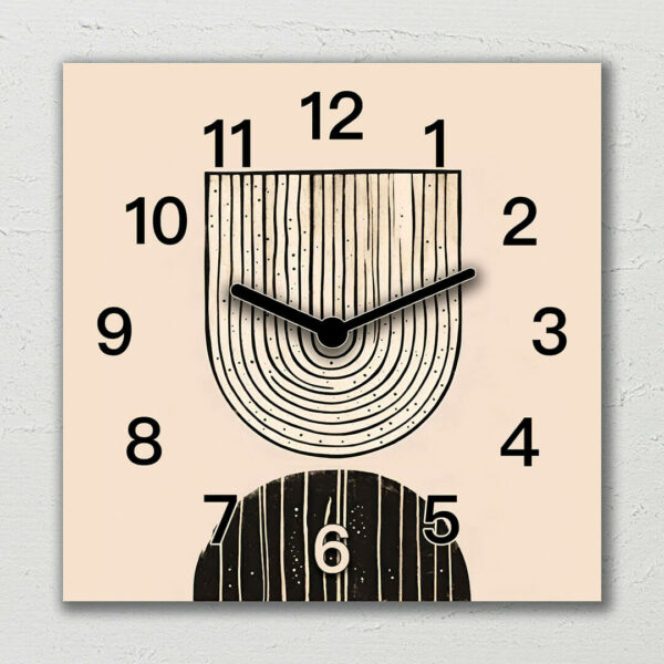 zegary scienne do salonu boho