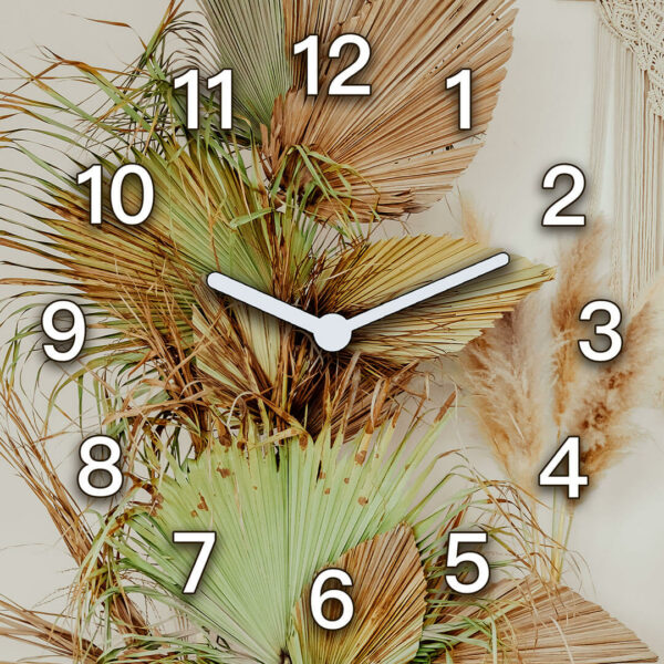 zegar scienny do salonu boho minimalizm