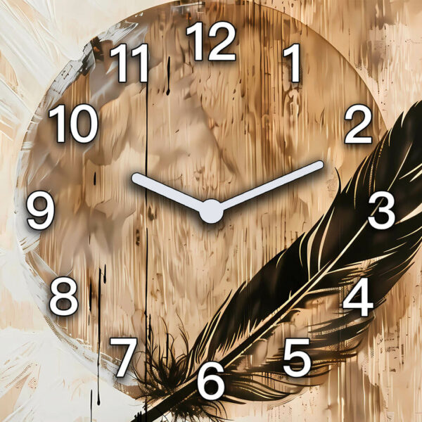 zegar boho abstrakcja