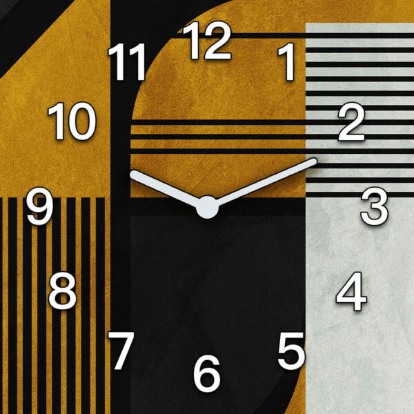 duzy zegar boho do salonu nowoczesna sztuka