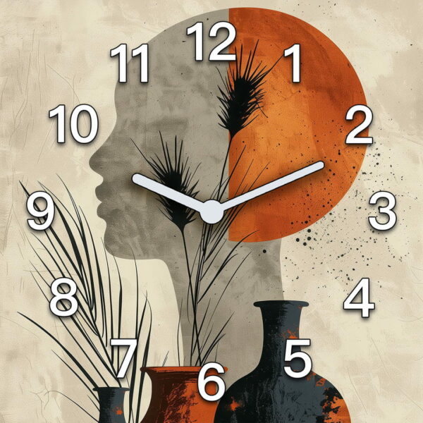 zegar scienny boho obrazy