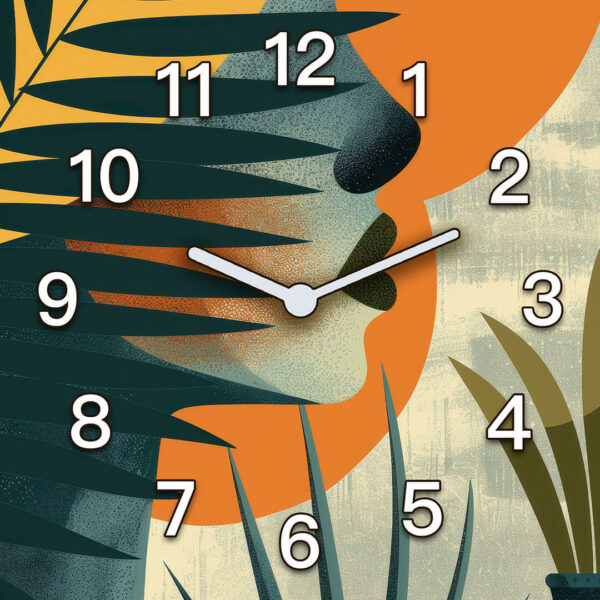 zegar boho obrazy do salonu portret