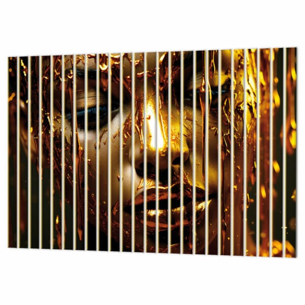 lamele ścienne złote afryka