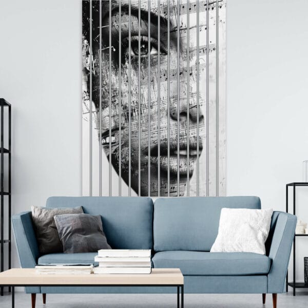 lamele scienne portret kobiety w rytmy not