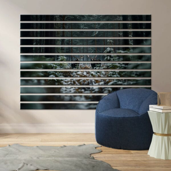 lamele dekoracyjne pcv losie w lesie w lesie